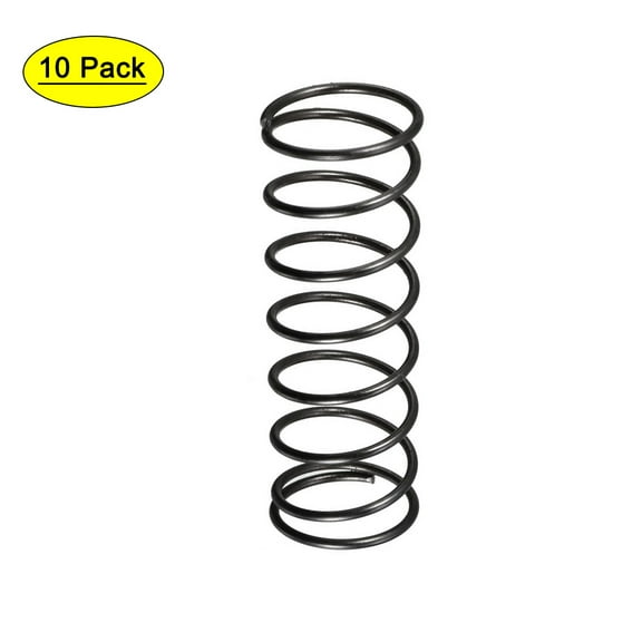 Unique Bargains 1.2mm Wire Dia 17mm Outer Diameter 45mm Length Compression Springs Black 10Pcs Spring Steel