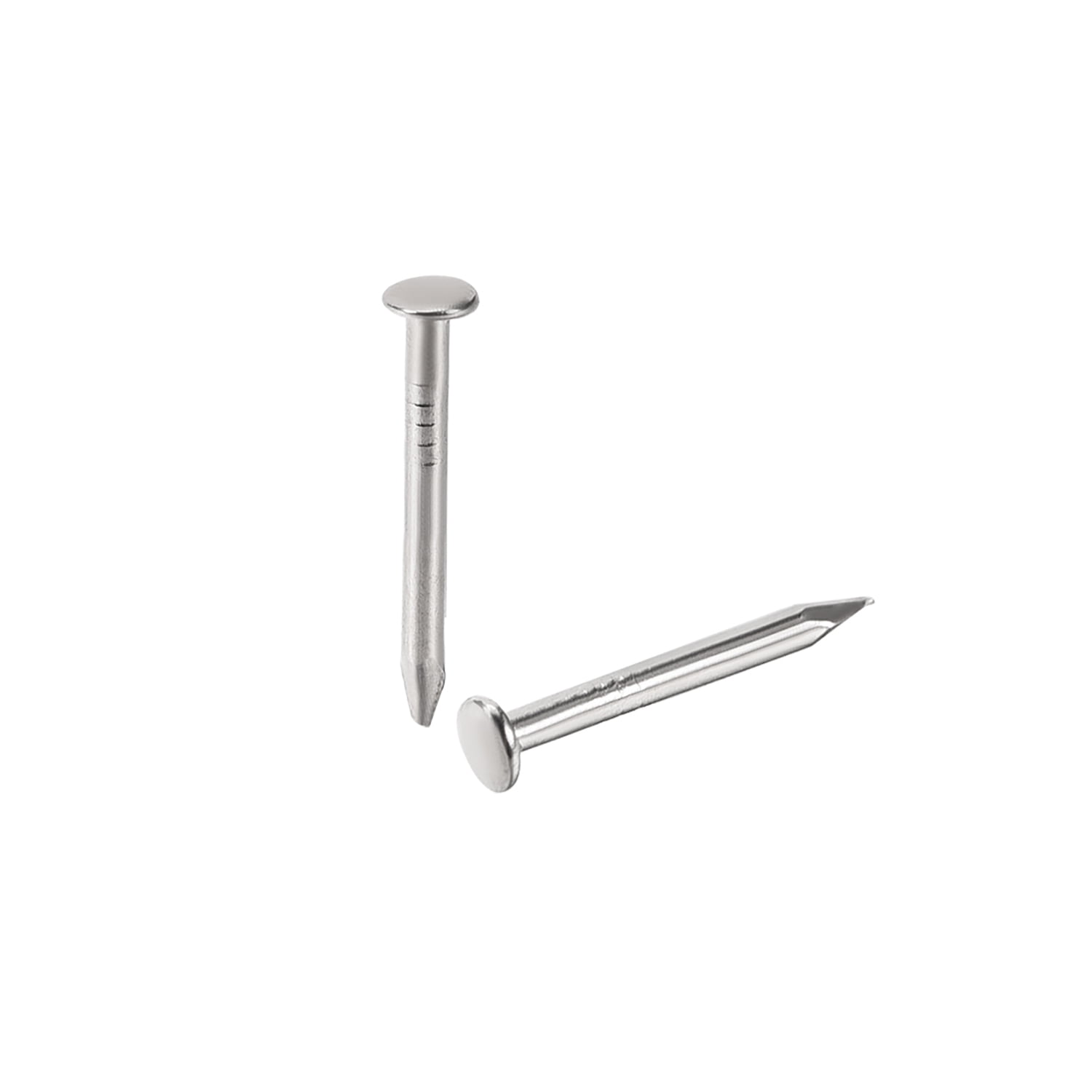 Unique Bargains 1.2x10mm Tiny Nails Carbon Steel Nickel Plated, 500 Pack
