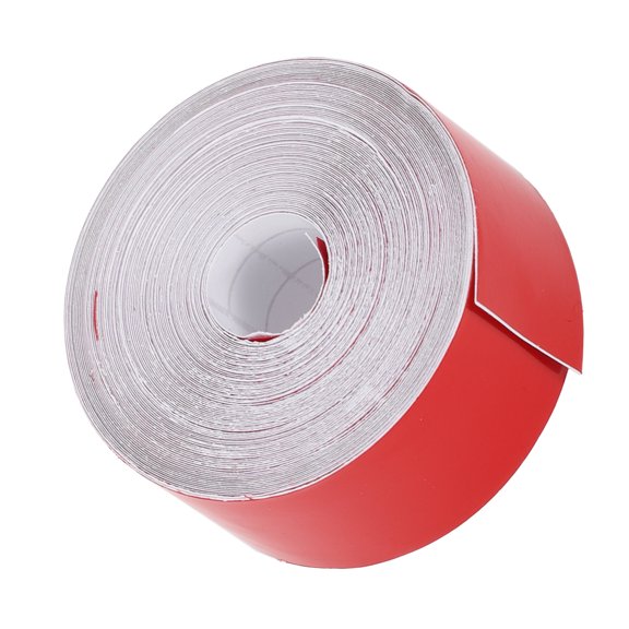 Unique Bargains 1-3/16" 30mm Width 32Ft 1000cm Length Window Trim Strip Kit Gloss Red