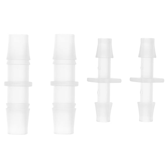 Unique Bargains 1/4" 3/8" 4 Pcs 2 Sizes of Plastic Hose Barb Fitting Assortment PP Clear 1 Set