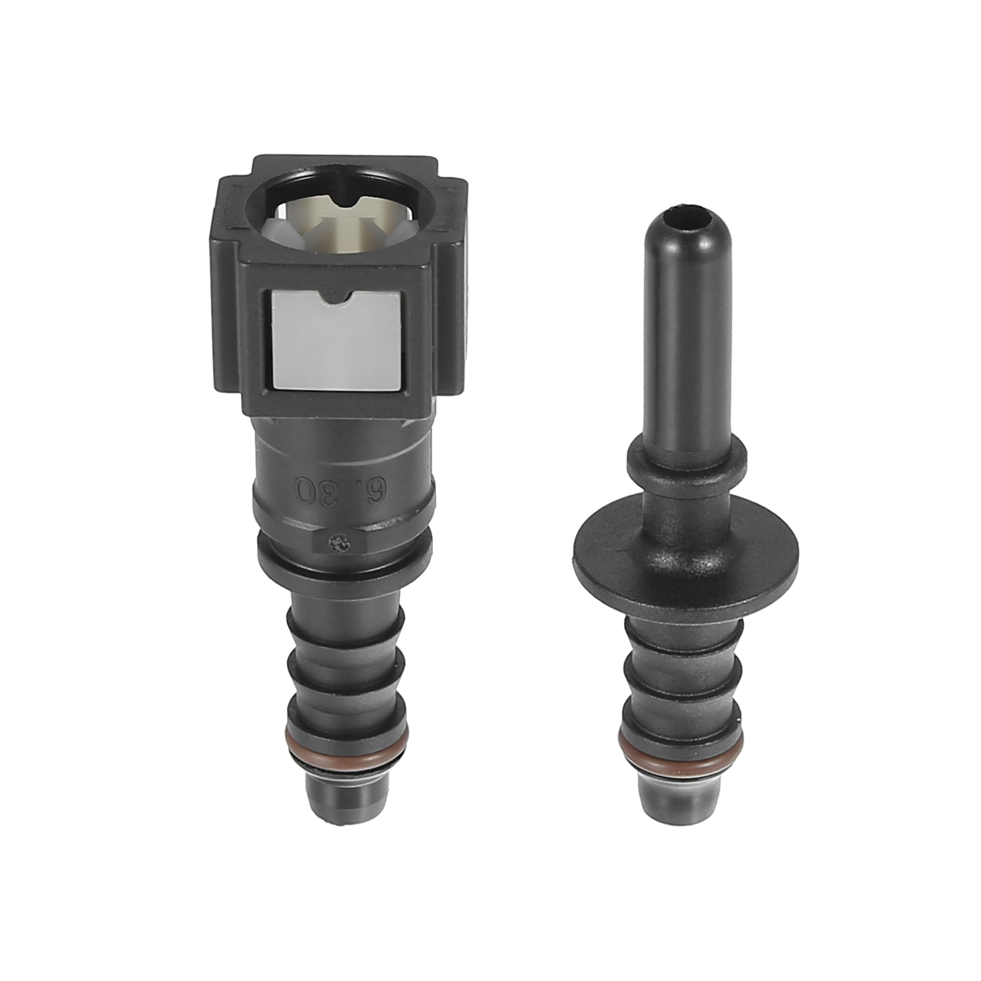 Unique Bargains 1/4 6.3mm SAE to 5/16 8mm Straight Fuel Line Quick Release Connector