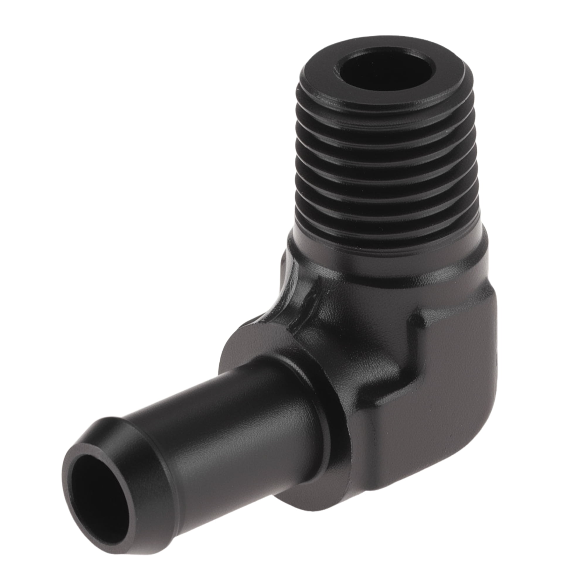 Brass Hose Barb Elbow 5-Pack Brass Pipe Fittings: 3/8 Hose Barb Elbow X 1/4 Male NPT – For Gas