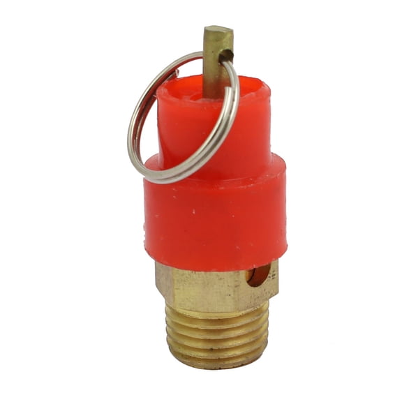 Unique Bargains 1/4BSP Air Compressor Pressure Valves Pneumatic Fitting Gold Tone