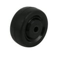 thumbnail image 1 of Unique Bargains 1.5-inch Dia Rubber Single Wheel 6mm Bore Trolley Caster Pulley Roller Black, 1 of 4