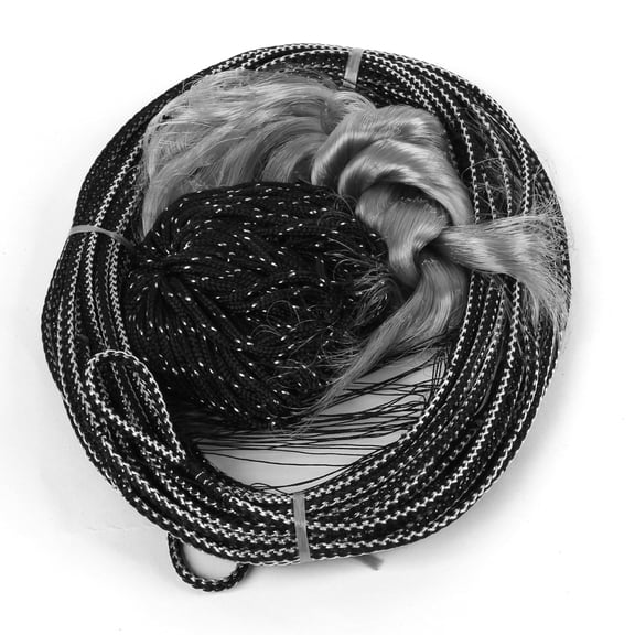 Unique Bargains 1.5 x 1.5 Nylon Fishing Gill Net Fish Angler Mesh Hole for Fishermen Black Gray