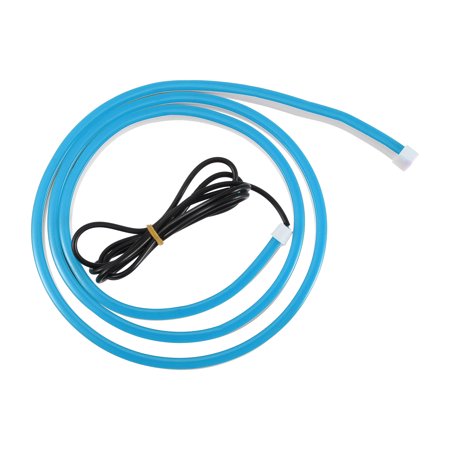 Unique Bargains 1.5m 4.92ft Car LED Strip Light Waterproof Flexible Light Strip Waterproof Flexible Blue Light
