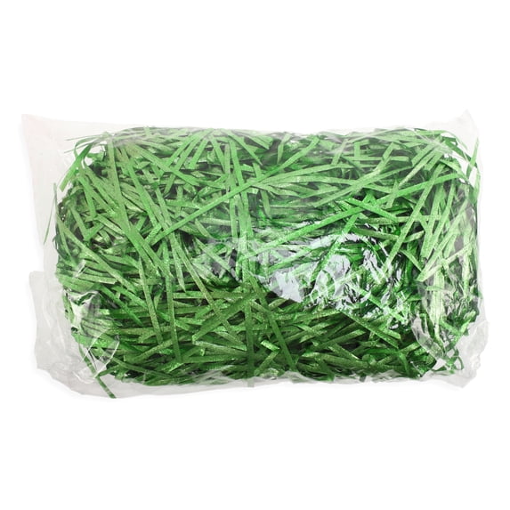 Unique Bargains 1.76 oz Raffia Grass Shredded Paper Filler for filling Gift Box Grass Green