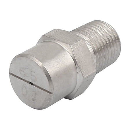 Unique Bargains 1/8BSP 0.66mm Orifice Spray Dia 65 Degree Stainless Steel Flat Fan Spray Tip