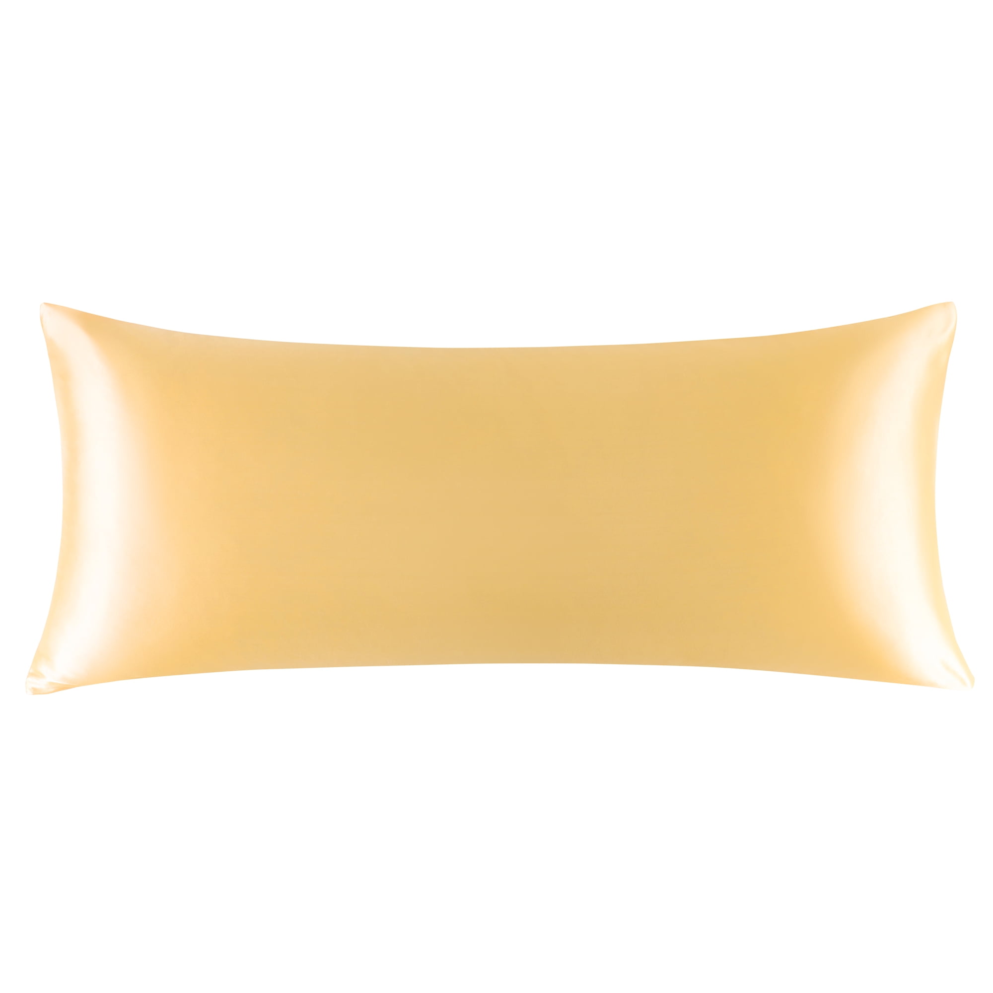 Unique Bargains 1 PC Satin Envelope Closure Body Pillowcases Gold 20"x60"