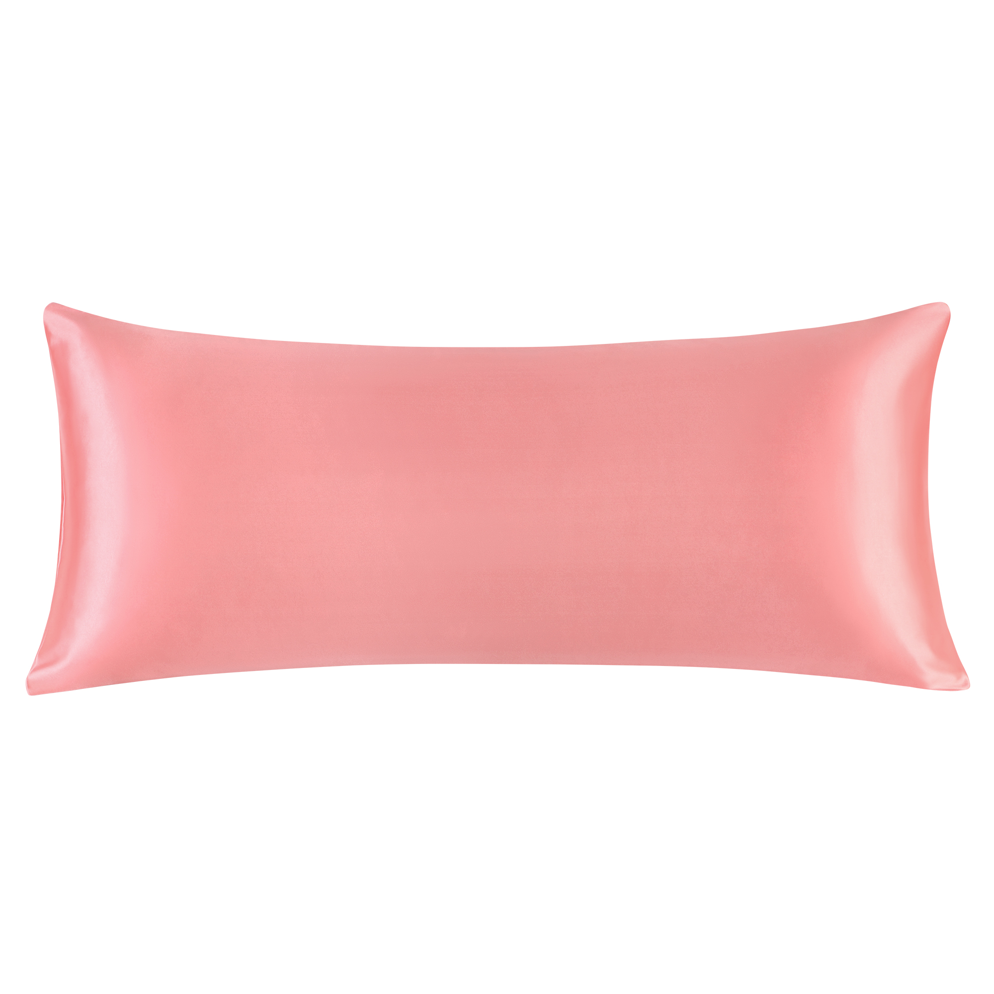 Unique Bargains 1 PC Satin Envelope Closure Body Pillowcases Light Coral 20"x48"