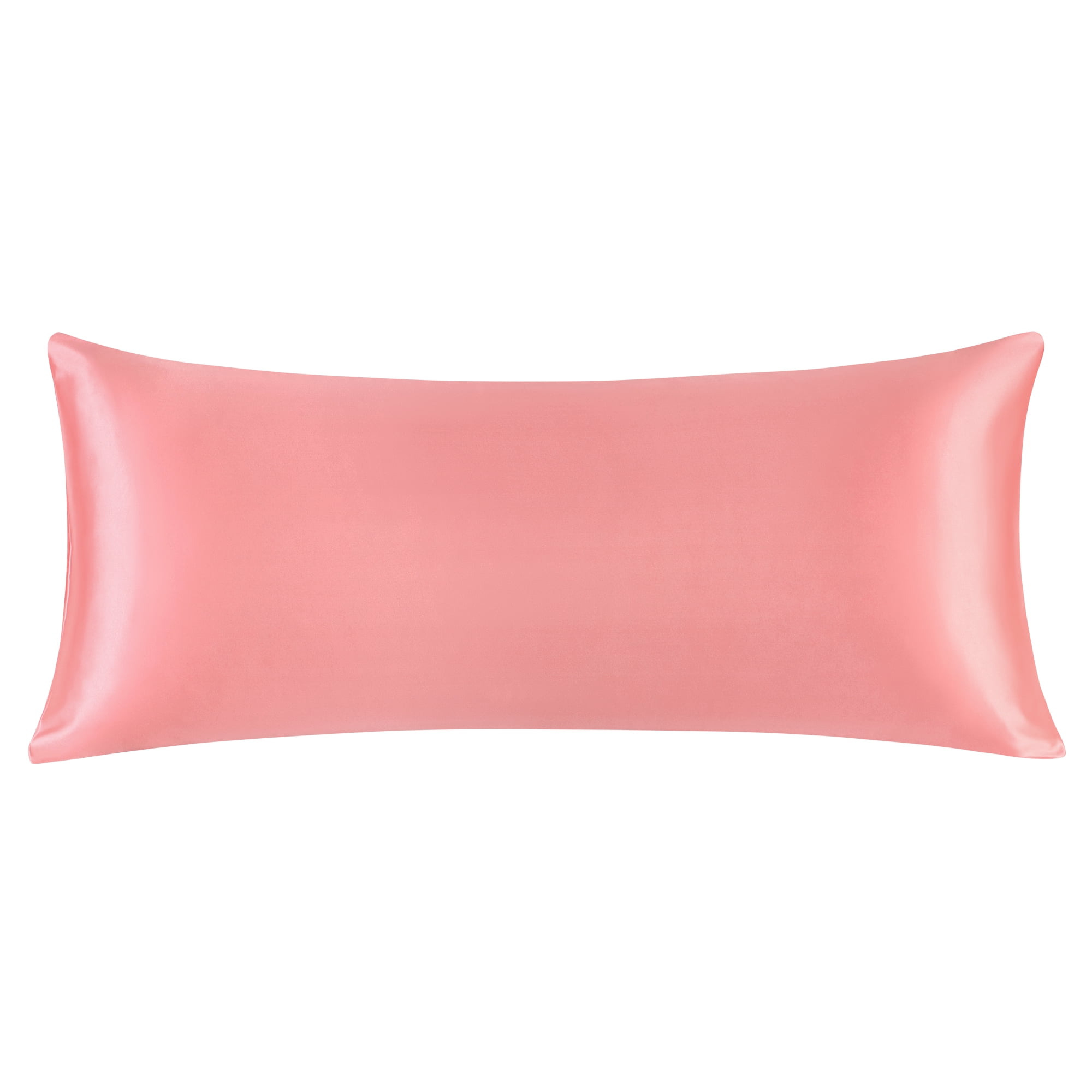 Unique Bargains 1 PC Satin Envelope Closure Body Pillowcases Light Coral 20 inchx54 inch Size 20 inch x 54 inch