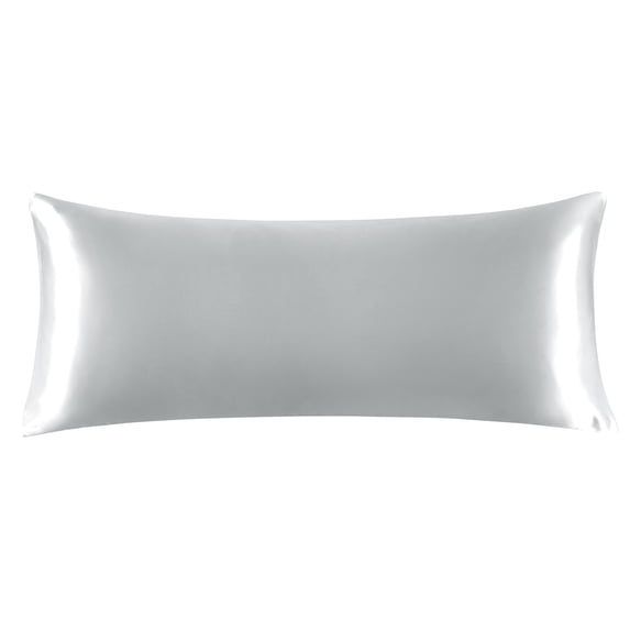 Unique Bargains 1 PC Satin Envelope Closure Body Pillowcases Silver 20"x48"