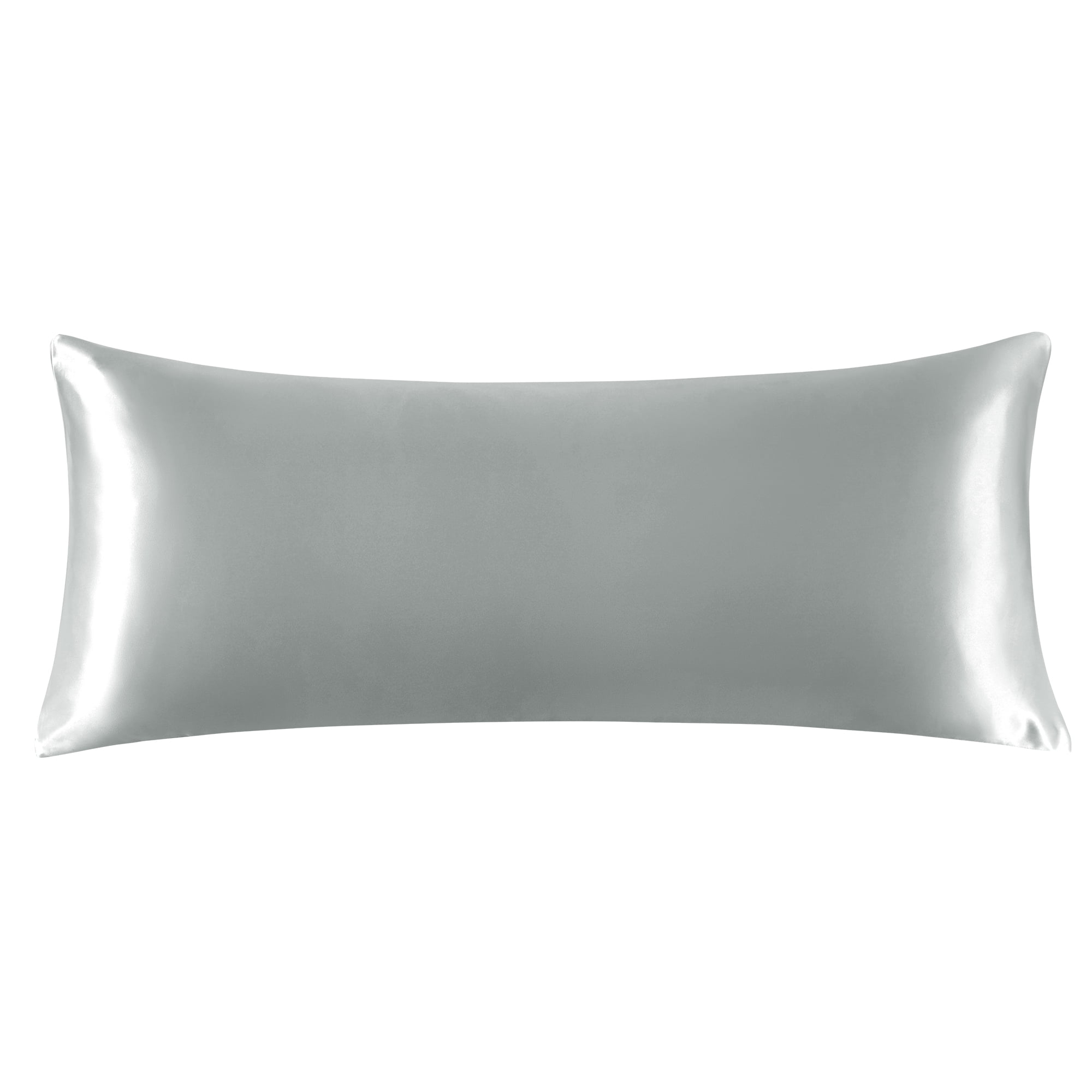 Unique Bargains 1 PC Satin Envelope Closure Body Pillowcases Silver Grey 20"x72"