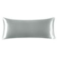 thumbnail image 1 of Unique Bargains 1 PC Satin Envelope Closure Body Pillowcases Silver Grey 20"x72", 1 of 8