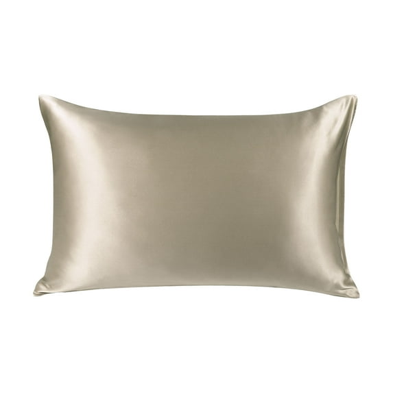 Unique Bargains 19 Momme Silk Pillowcase Envelope Closure Taupe Standard