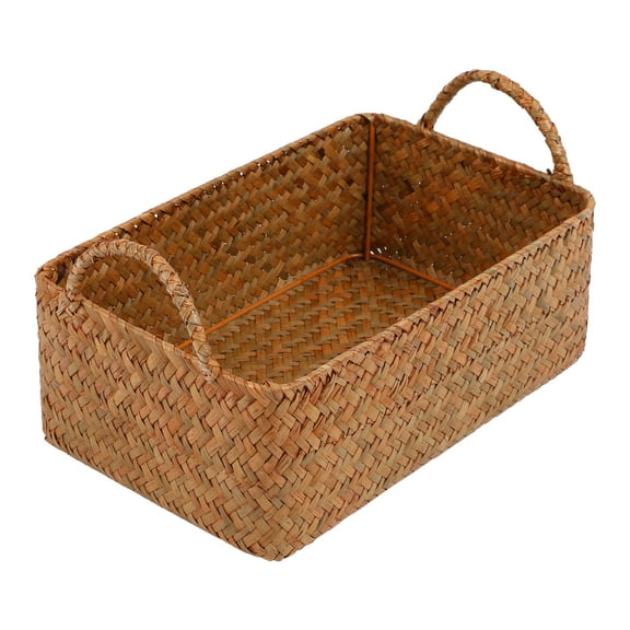 Unique Bargains 1 Pack Basket for Organizing Storage Basket Brown 11*7.1*4.1in