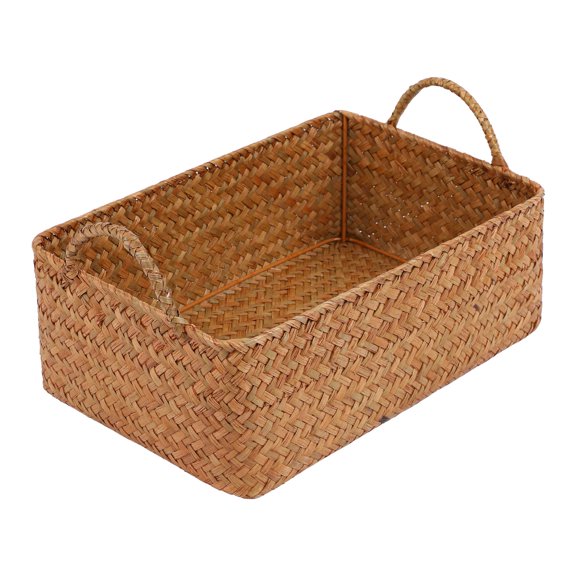 Unique Bargains 1 Pack Basket for Organizing Storage Basket Brown 12.2*8.3*4.5in