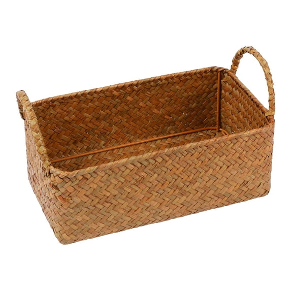 Unique Bargains 1 Pack Basket for Organizing Storage Basket Brown 9.8*5.9*3.7in