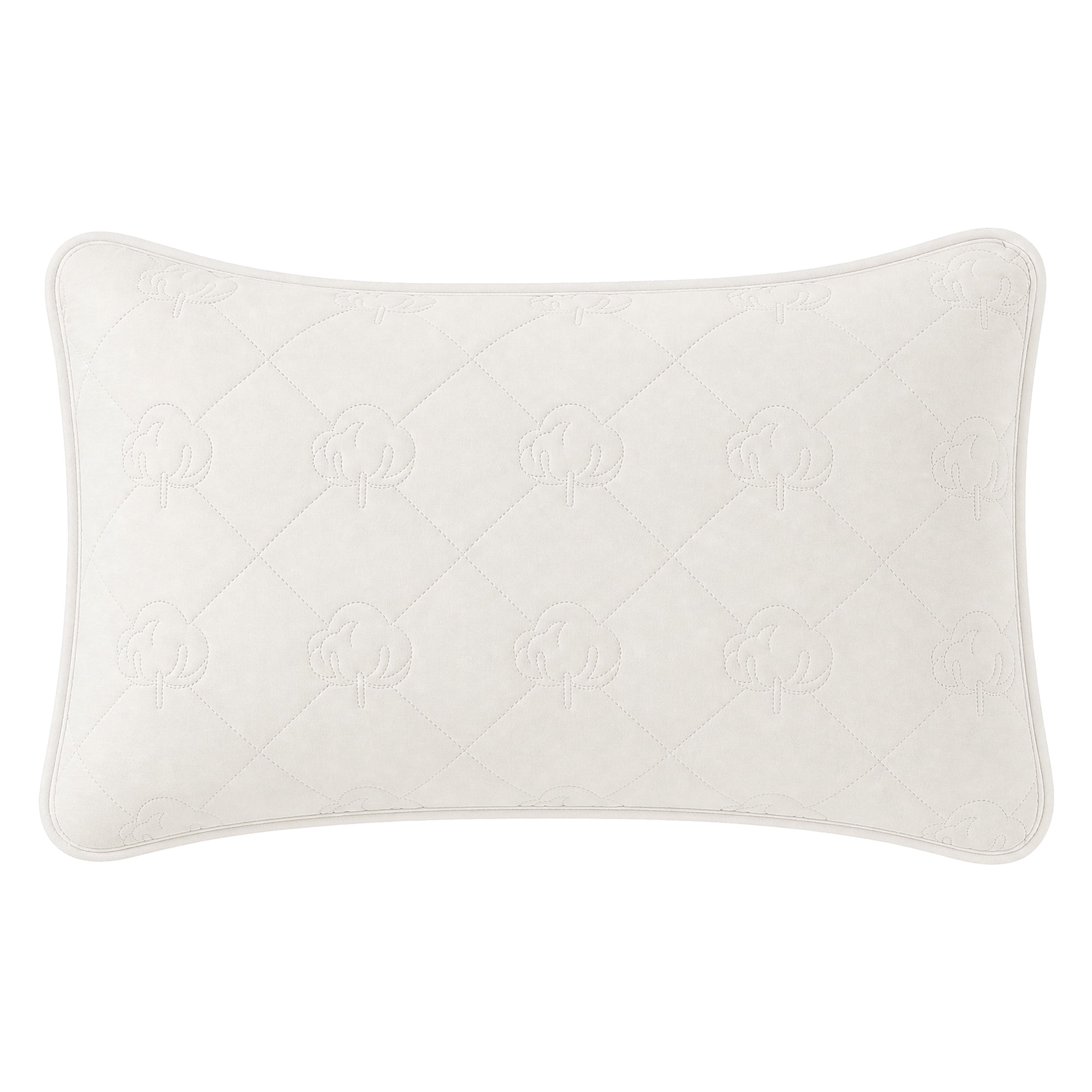 Unique Bargains 1 Pack Breathable Hypoallergenic Cotton Pillow Protector Milk White