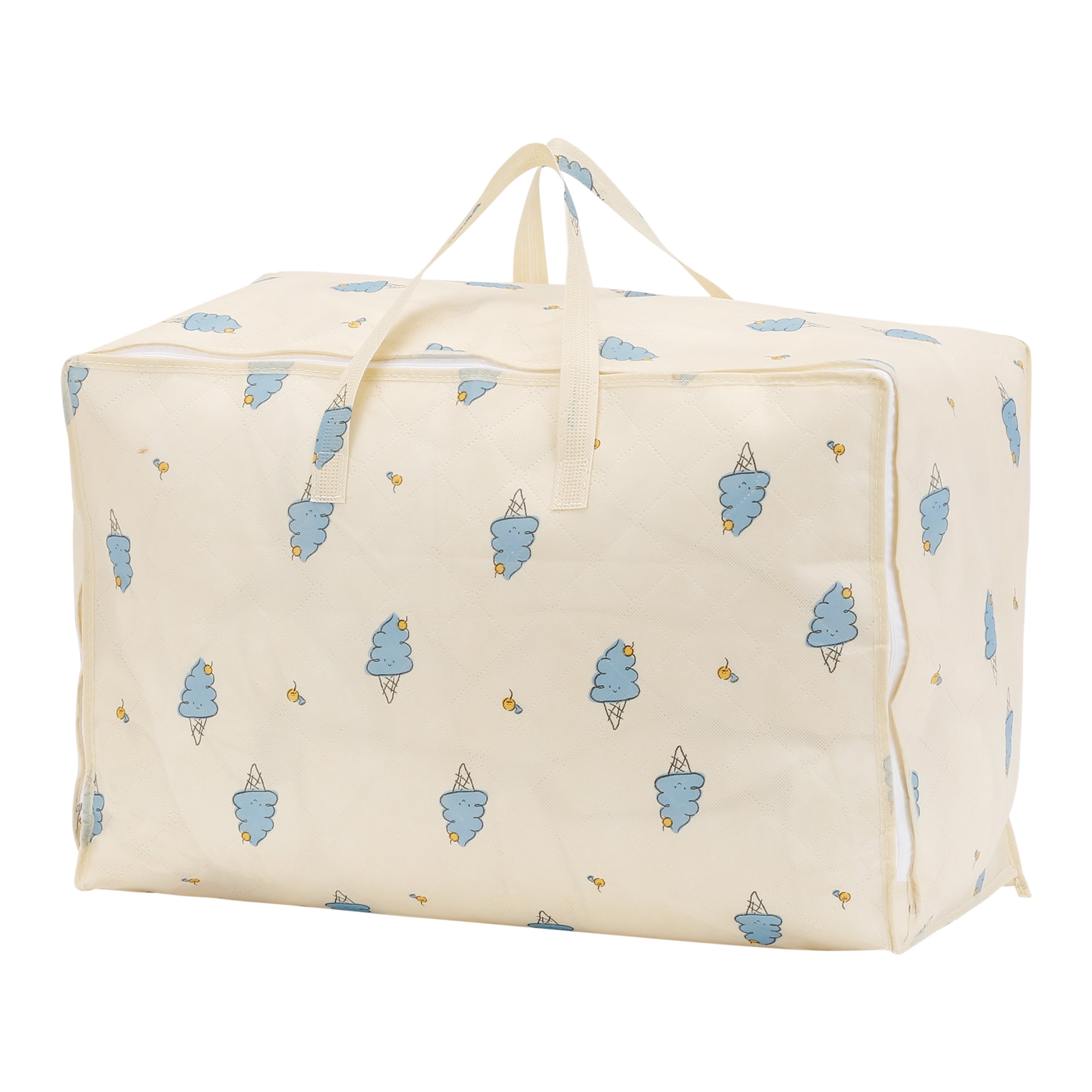 Unique Bargains 1 Pack Clothes Storage Bags Moving Bags Beige 23.5*12*15.5in