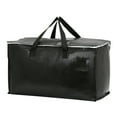 thumbnail image 1 of Unique Bargains 1 Pack Clothes Storage Bags Moving Bags Black 27*14*15in, 1 of 7