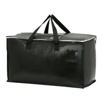 Unique Bargains 1 Pack Clothes Storage Bags Moving Bags Black 27*14*15in