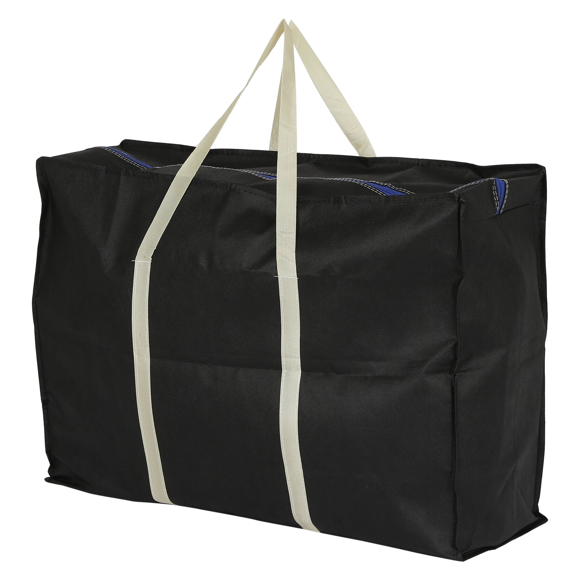 Unique Bargains 1 Pack Clothes Storage Bags Moving Bags Black 27*20*10in