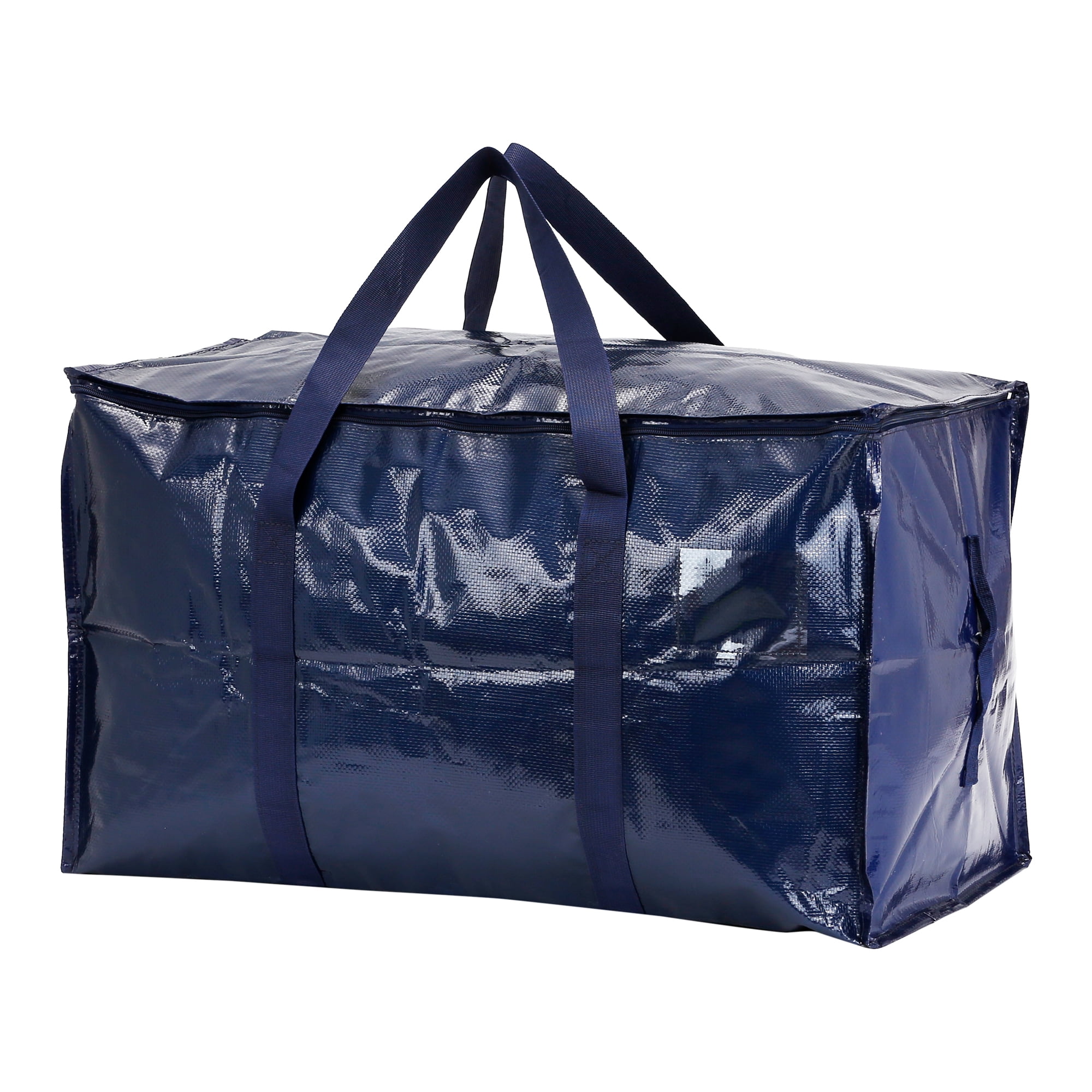 Unique Bargains 1 Pack Clothes Storage Bags Moving Bags Blue 27*14*15in