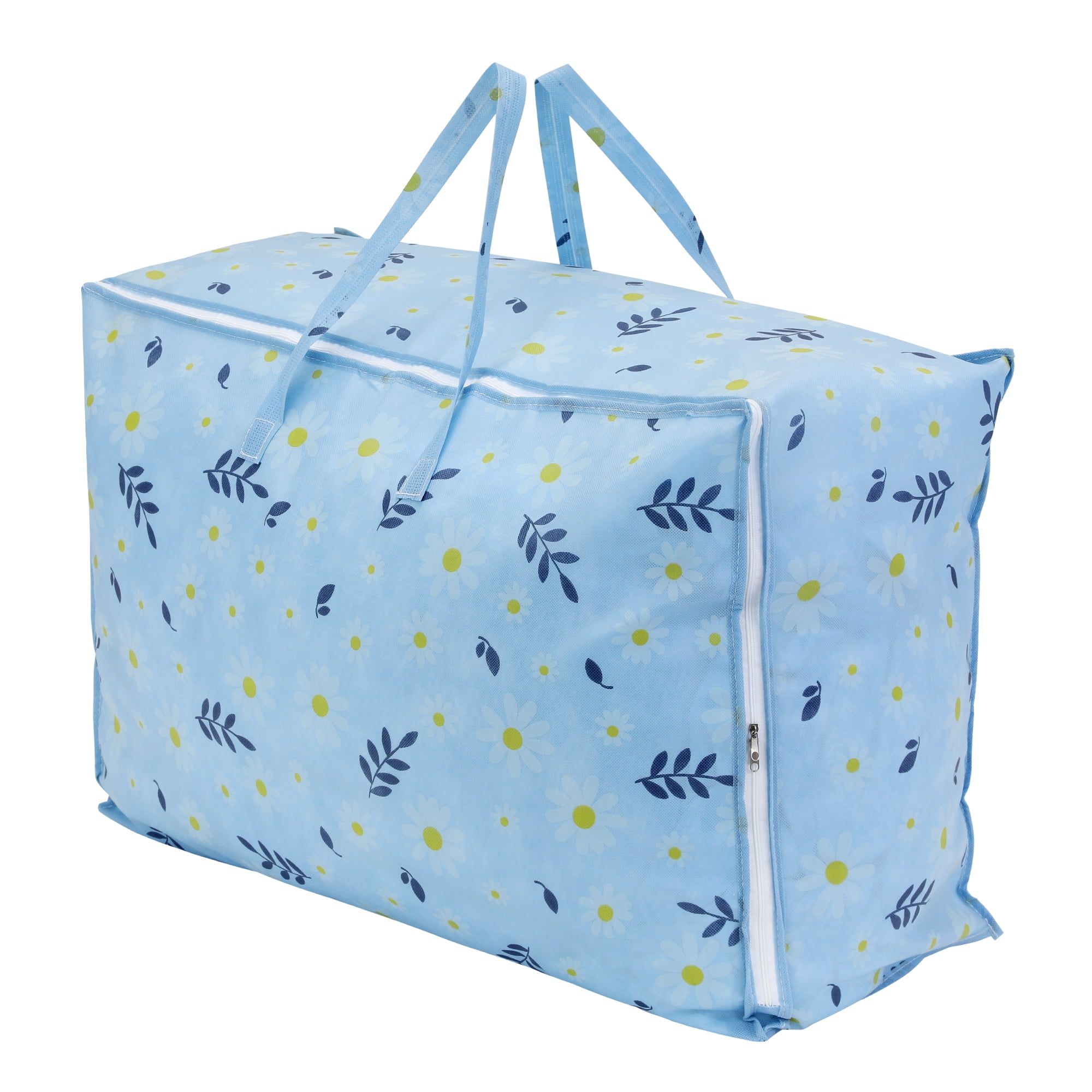 Unique Bargains 1 Pack Clothes Storage Bags Moving Bags Blue 27.5*19.5*12in