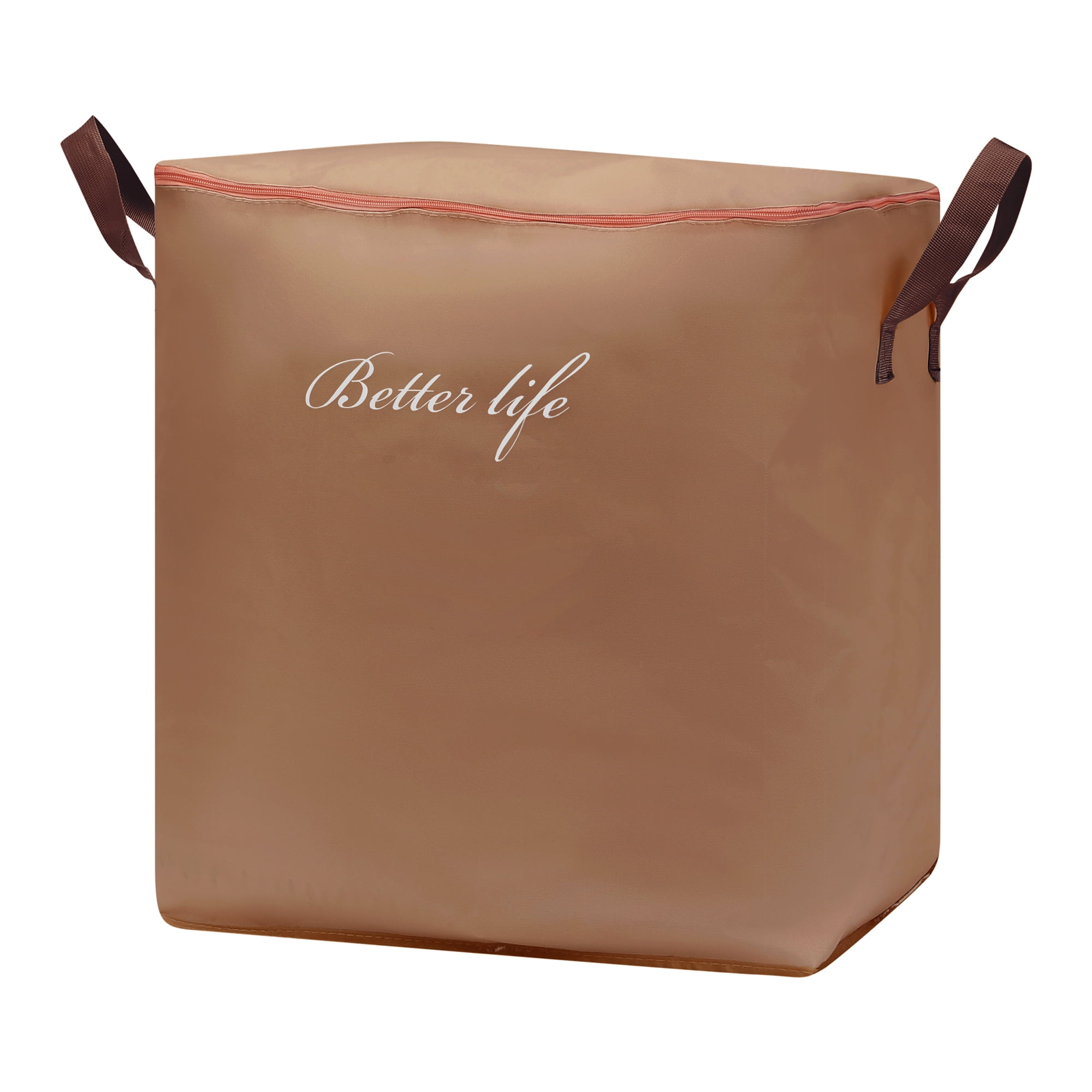 Unique Bargains 1 Pack Clothes Storage Bags Moving Bags Coffee 31*18*20in