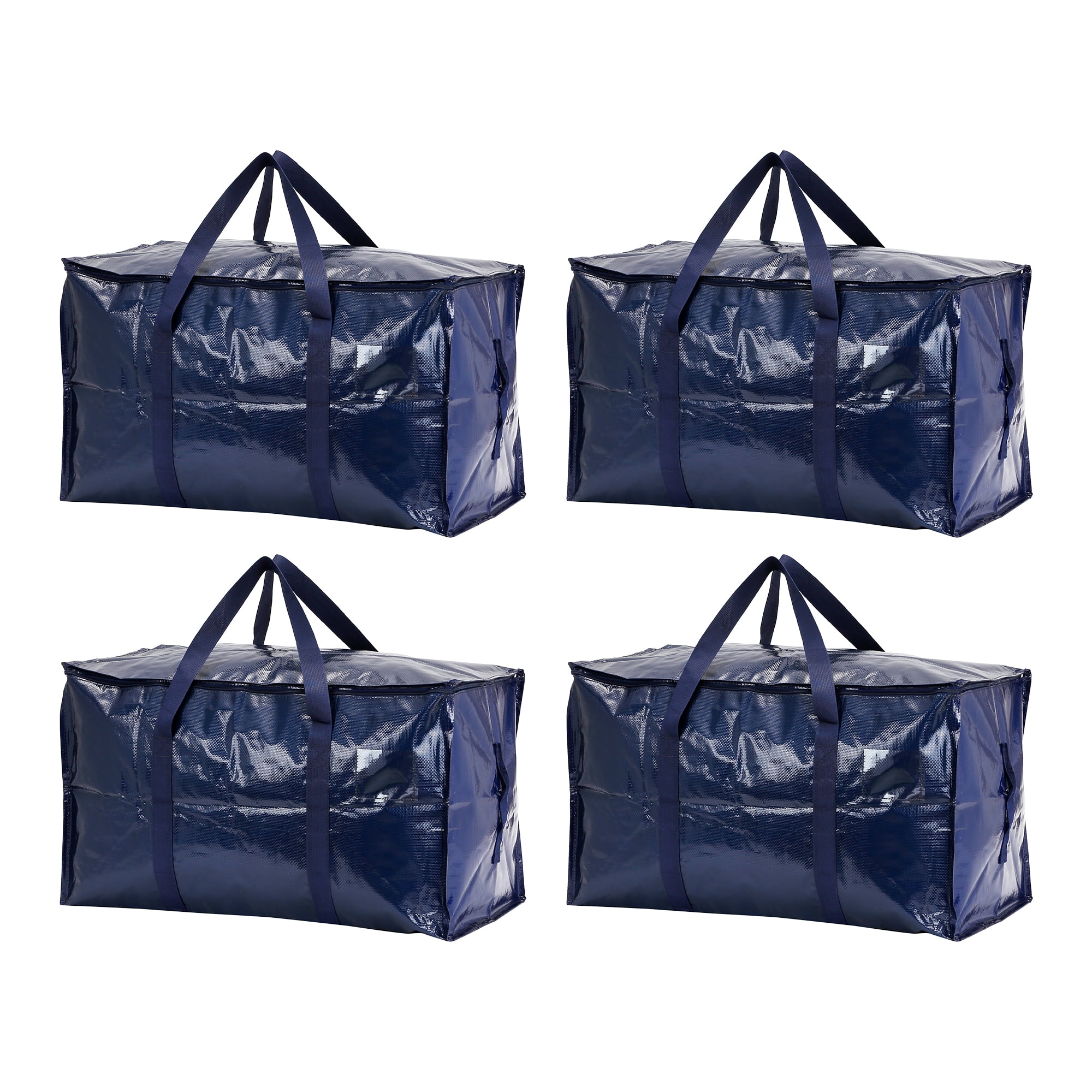 Unique Bargains 1 Pack Clothes Storage Bags Moving Bags Dark Blue 27*14*15in