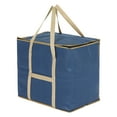thumbnail image 1 of Unique Bargains 1 Pack Clothes Storage Bags Moving Bags Navy Blue 24*20*16in, 1 of 7