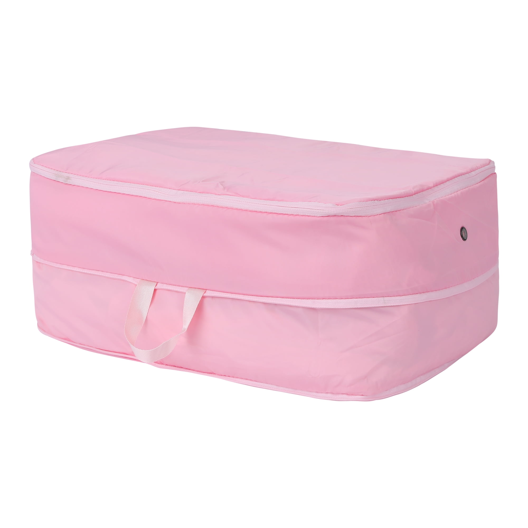 Unique Bargains 1 Pack Clothes Storage Bags Moving Bags Pink 15.5*12*7in