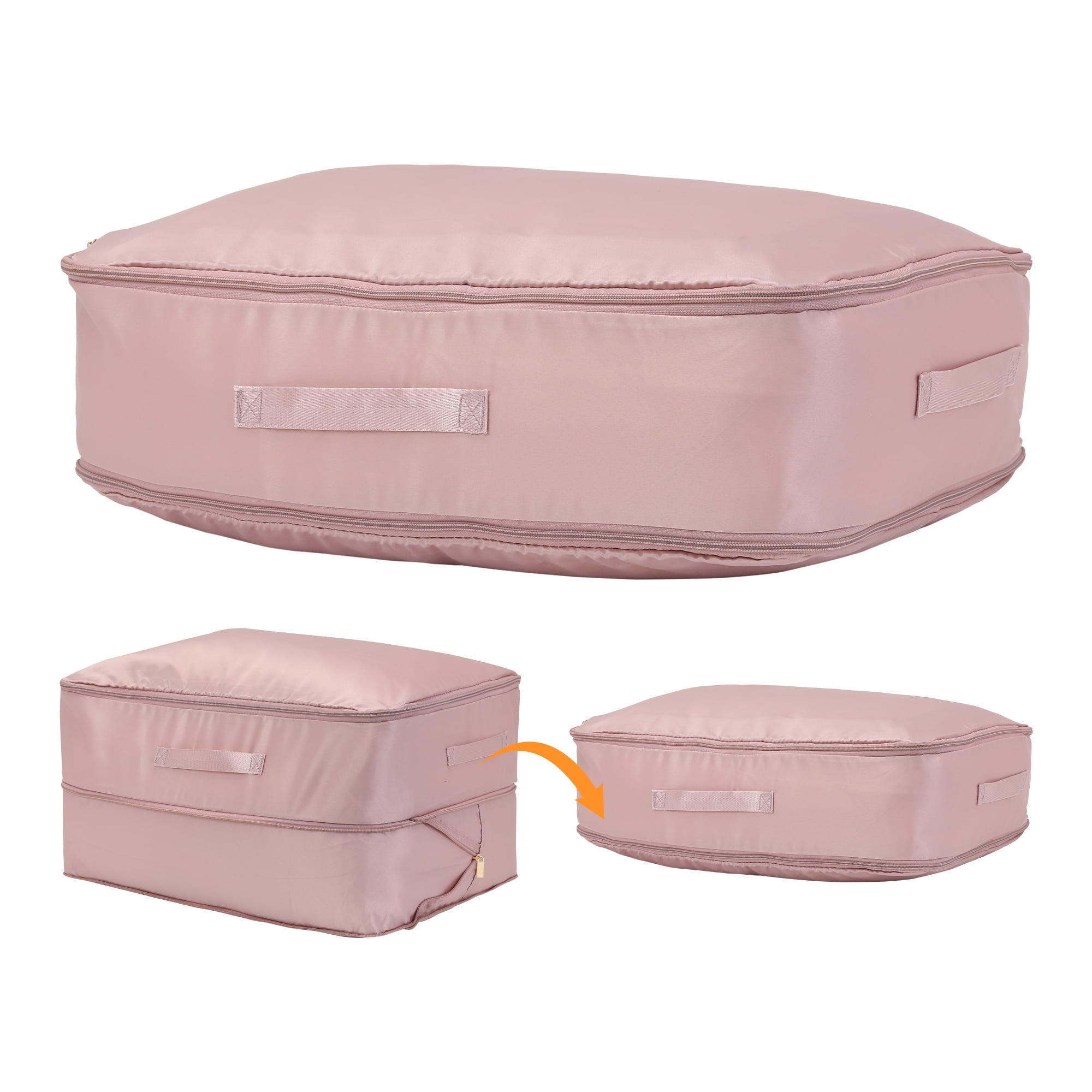 Unique Bargains 1 Pack Clothes Storage Bags Moving Bags Pink 21*16.5*12in