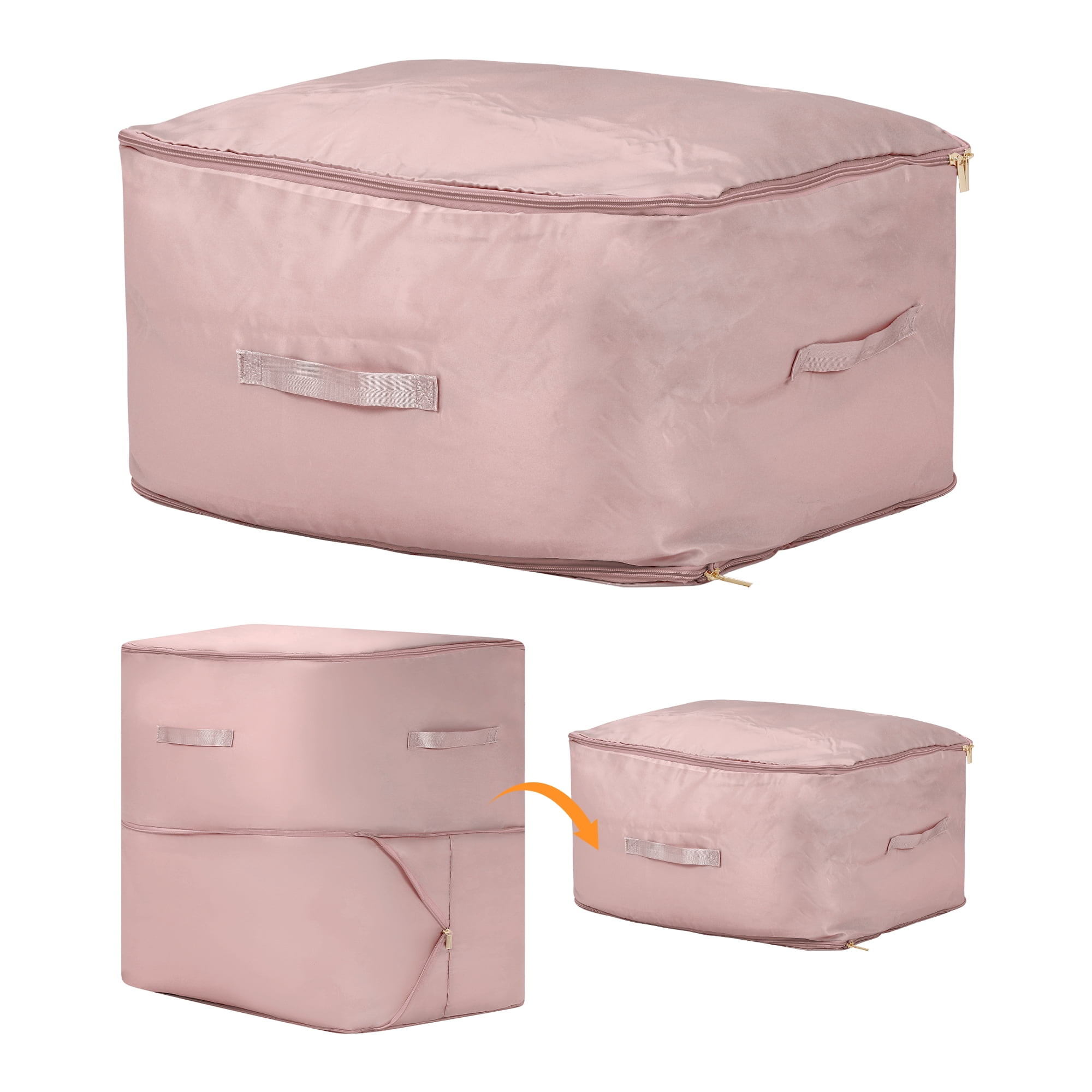 Unique Bargains 1 Pack Clothes Storage Bags Moving Bags Pink 21*16.5*23.5in