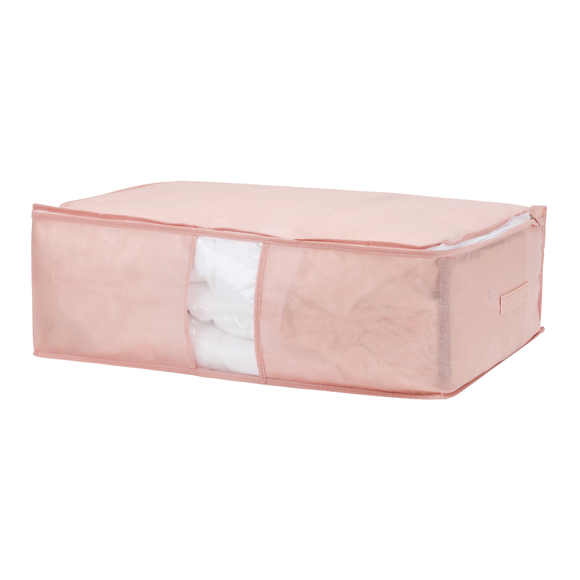 Unique Bargains 1 Pack Clothes Storage Bags Moving Bags Pink 25*17*8in