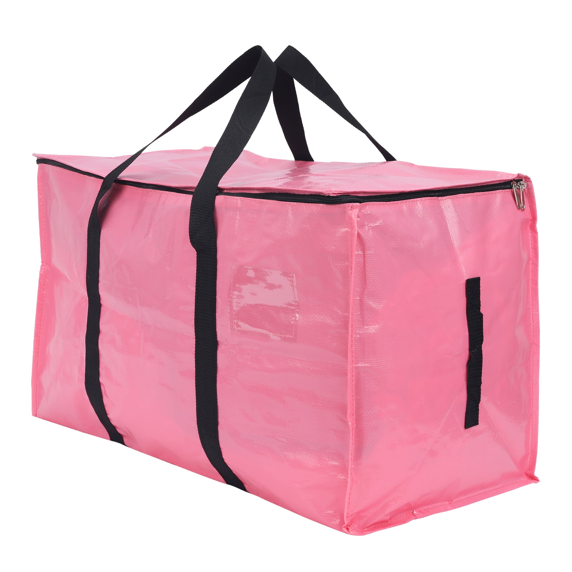 Unique Bargains 1 Pack Clothes Storage Bags Moving Bags Pink 27*14*15in