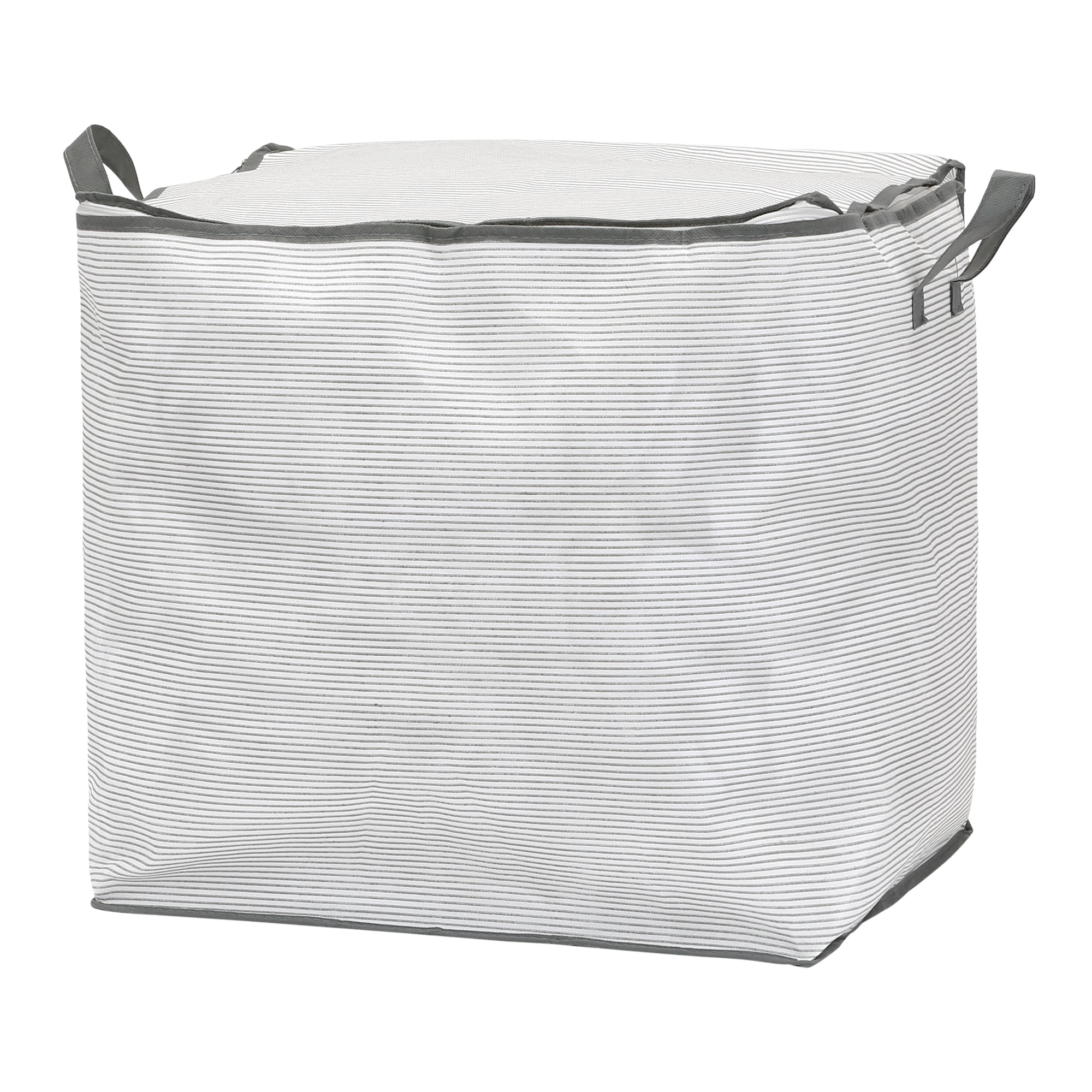 Unique Bargains 1 Pack Clothes Storage Bags Moving Bags Stripe 19*17*19in