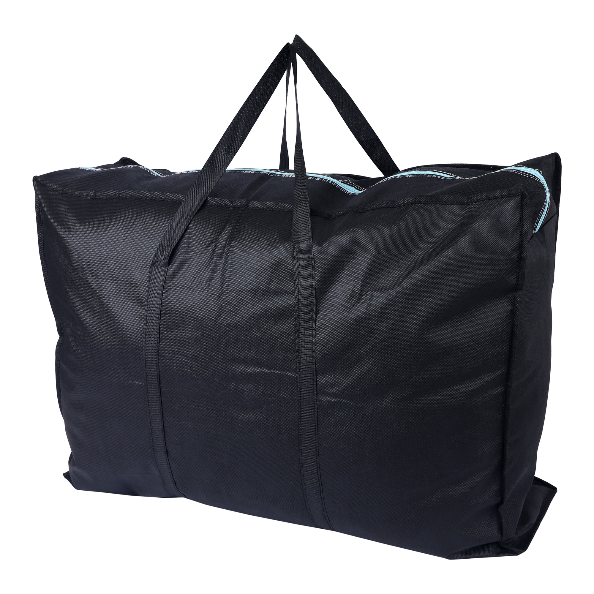 Unique Bargains 1 Pack Clothes Storage Foldable Storage Bags Black 27*20*10in