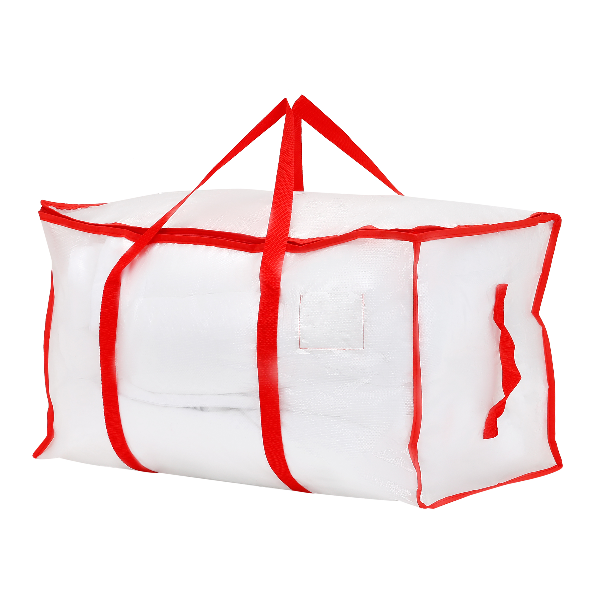 Unique Bargains 1 Pack Clothes Storage Foldable Storage Bags for Closet Organizers Red