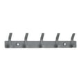 thumbnail image 1 of Unique Bargains 1 Pack Coat Rack Wall Mount Coat Hook with 5 Hooks for Bedroom Grey, 1 of 7