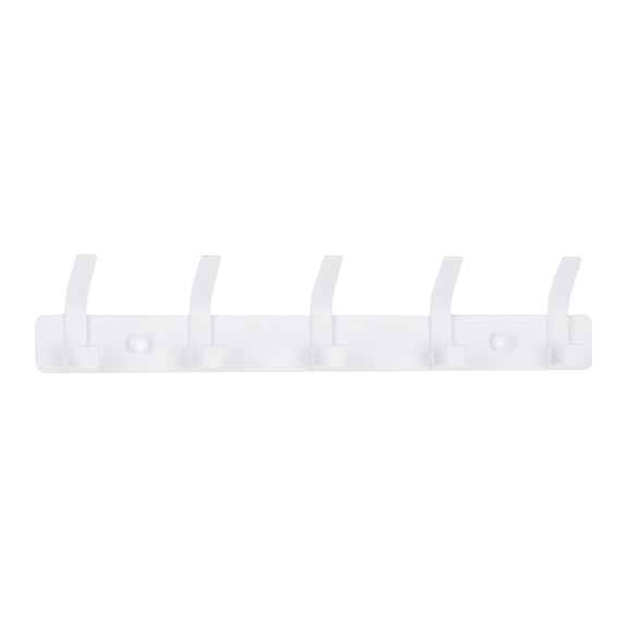 Unique Bargains Coat Rack Wall Mount Metal Hook Hat Rack for Bathroom and Bedroom White 5