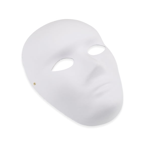 Unique Bargains 1 Pack Elegant Hand-Painted Party Mask White Pattern 1