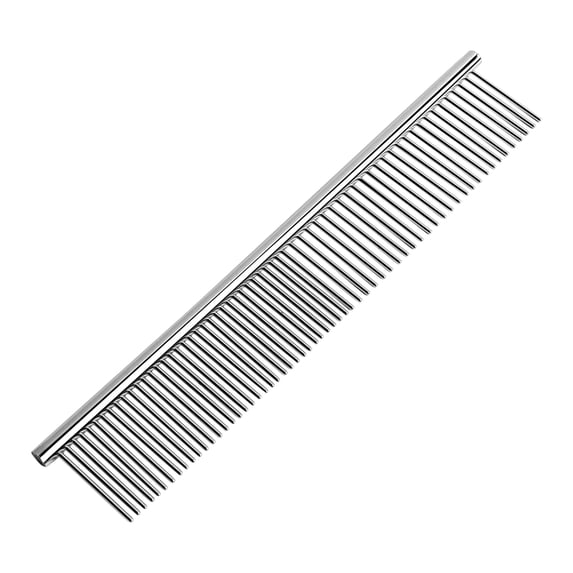 Unique Bargains 1 Pack Metal Rounded Teeth Pet Hair Care Tool Dog Grooming Comb