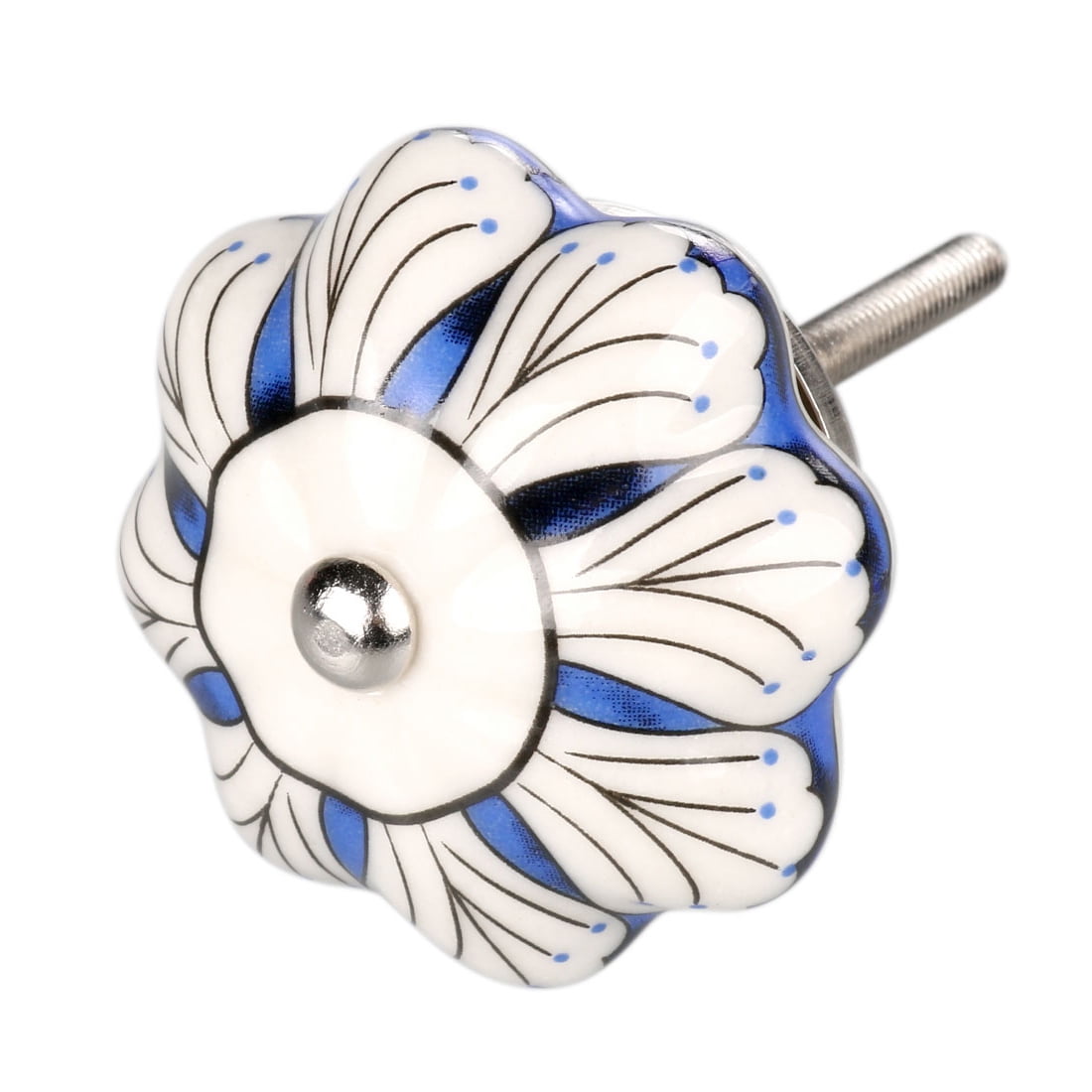 Unique Bargains 1 Pack Painted Ceramic Drawer Cupboard Cabinet Knob Handle Doorknobs