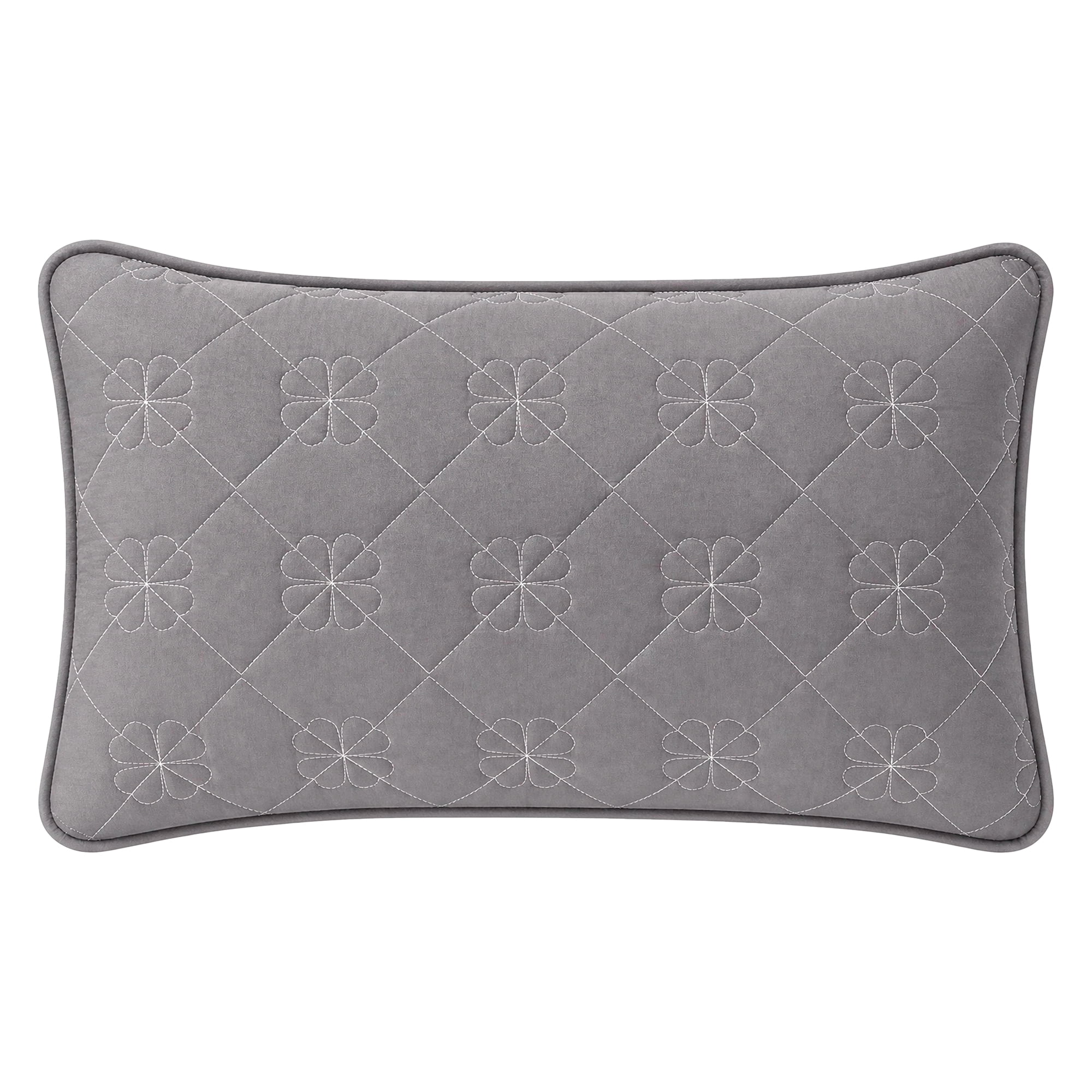Unique Bargains 1 Pack Polyester Comfortable Quilted Pillow Protector for Home Dark Gray