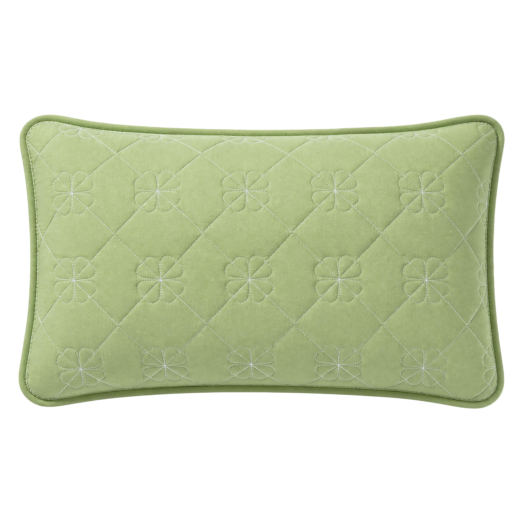 Unique Bargains 1 Pack Polyester Comfortable Quilted Pillow Protector for Home Green