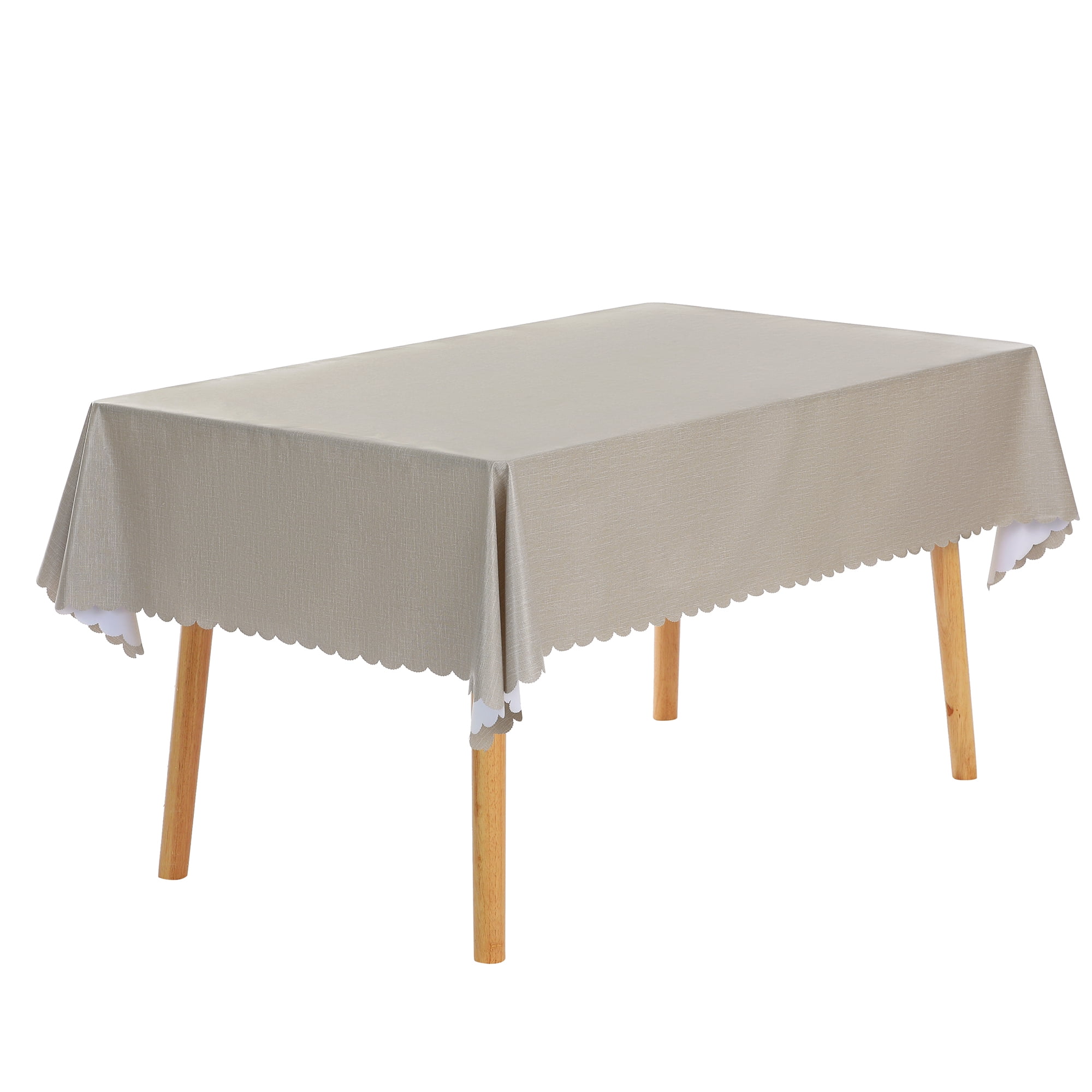Unique Bargains 1 Pack Oil-Proof Water Resistance Table Cover Coffee 39" x 63"
