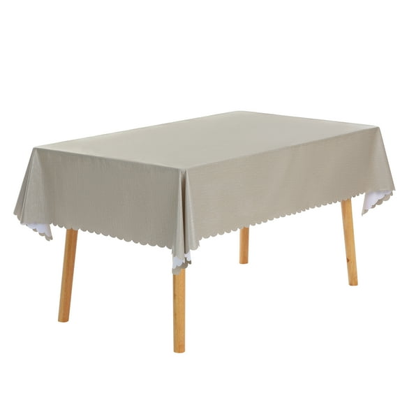 Unique Bargains 1 Pack Oil-Proof Water Resistance Table Cover Coffee 39" x 63"