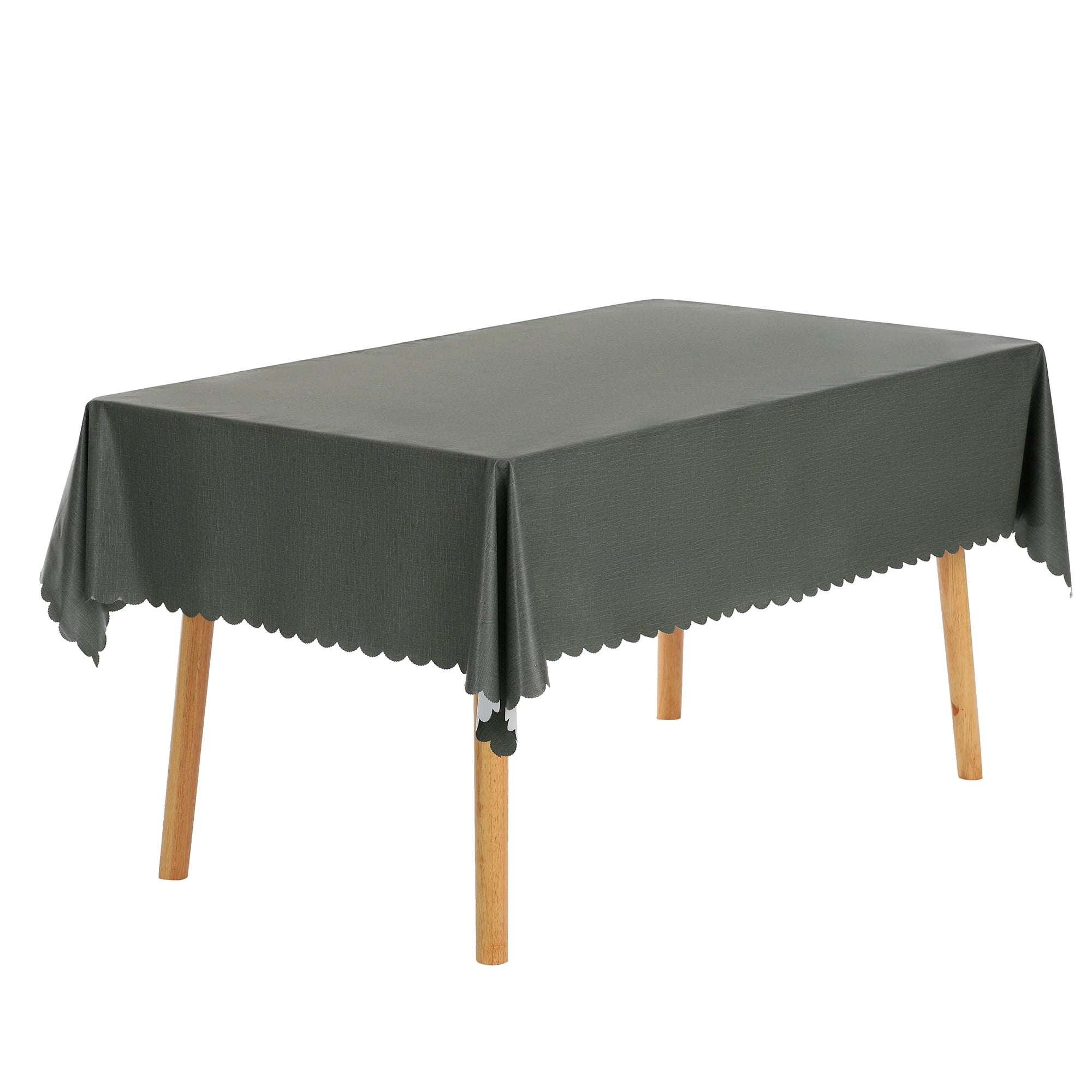 Unique Bargains 1 Pack Oil-Proof Water Resistance Table Cover Green 55" x 71"